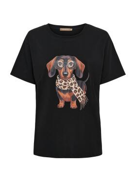 Marta Du Chateau Inge dog sort T-Shirt