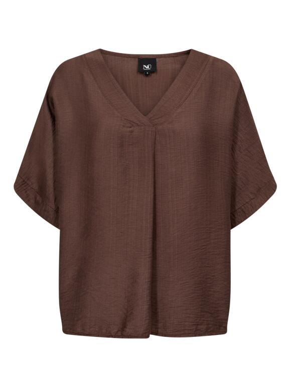 NÜ Denmark - Nü Denmark Cinda brun Bluse NÜ Denmark - Nü Denmark Cinda brun Bluse