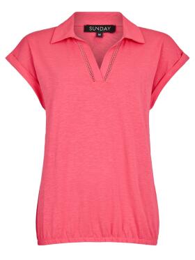Sunday 6716 coral rød T-Shirt Sunday 6716 coral rød T-Shirt