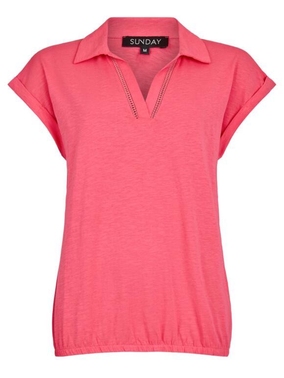 Sunday - Sunday 6716 coral rød T-Shirt