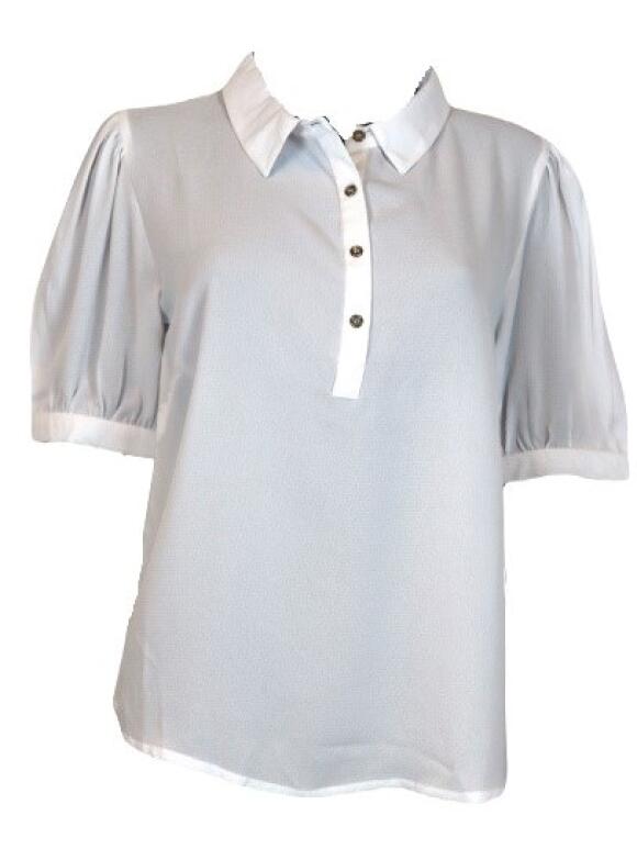 Vanting - Vanting hvid kortærmet skjorte bluse