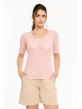 Libertè Essentiel rosa mesh T-Shirt