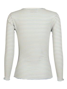 Libertè Natalia  lyseblå stribet T-Shirt