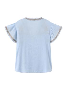 OT8027-2963VIKA BLÅ Bluse