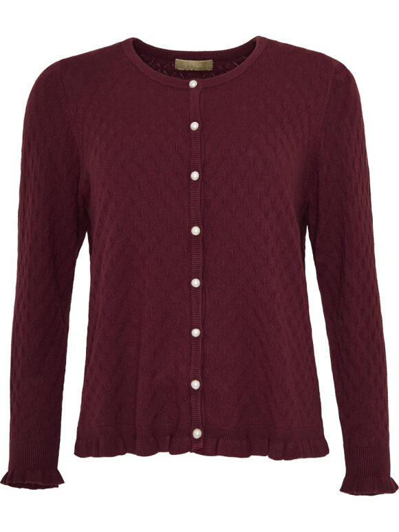 Ofelia Aja bordeaux cardigan