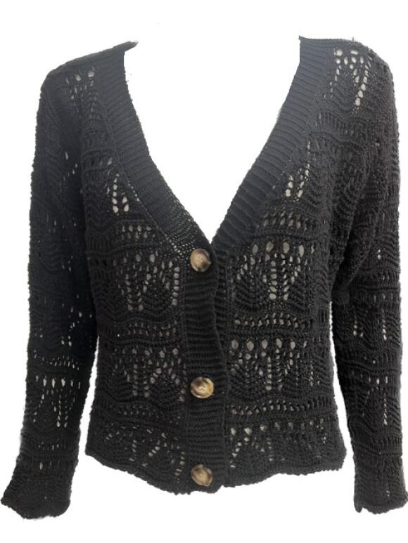 Lisbeth Merrild - Lisbeth Merrild sort strik Cardigan