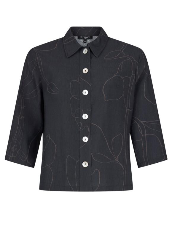 Sunday - Sunday 6376 sort Skjorte/bluse Sunday - Sunday 6376 sort Skjorte/bluse