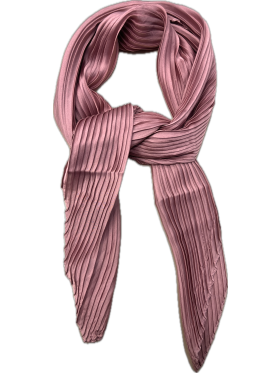 Vanting - Vanting 2303B3 pink plissè tørklæde