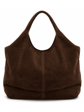 Lisbeth Merrild brun to-i-en shopper taske Lisbeth Merrild brun to-i-en shopper taske