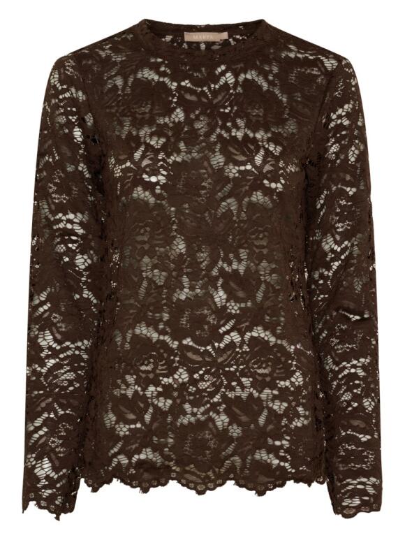 Marta Du Château - Marta Du Chateau Milley brun bluse Marta Du Château - Marta Du Chateau Milley brun bluse