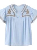 One Two Luxzuz - OT8027-2963VIKA BLÅ Bluse One Two Luxzuz - OT8027-2963VIKA BLÅ Bluse