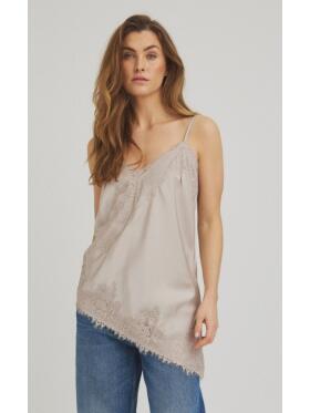 One Two Luxzuz Lennie lys grå Top