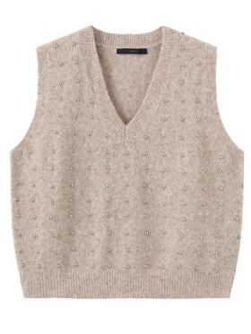 One Two Luxzuz Zannie beige vest