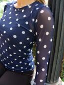 Libertè Essentiel - Libertè Essentiel mesh blå Bluse