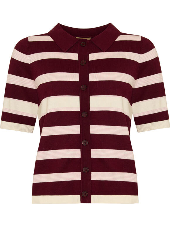 Ofelia - Ofelia Bine bordeaux Cardigan