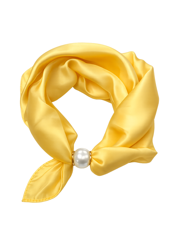 Lisbeth Merrild - Lisbeth Merrild 5EC45 gul tørklæde