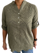 Marc Lauge - MARC LAUGE INDRA ARMY Skjorte/bluse