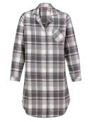 Trofé - Trofè grå flonels natskjorte Trofé - Trofè grå flonels natskjorte