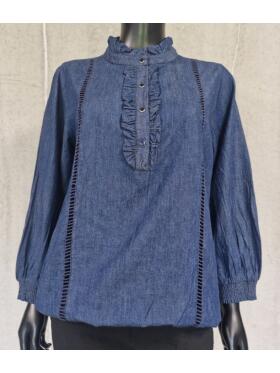 Vanting 9681 chambre denim Skjorte bluse