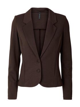Freequent  - FreeQuent mocca farvet jersey blazer