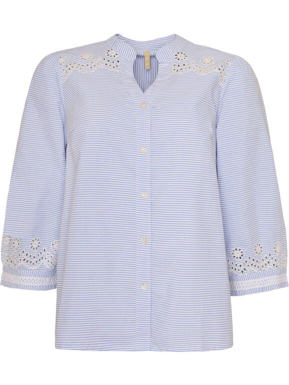 Ofelia - Ofelia Tris lyseblå Skjorte/bluse