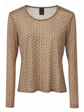 One Two Luxzuz Sigdotti mesh brun Bluse
